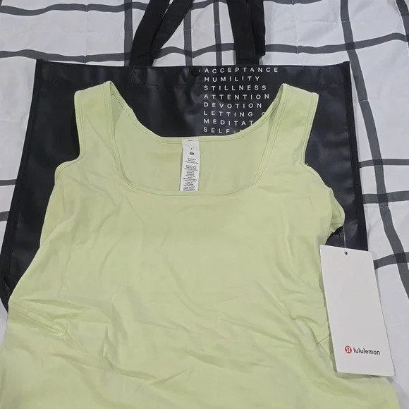 **NWT Lululemon Pima Cotton Open-Back Midi Dress | Dewy | Size 2** - Picture 5 of 9
